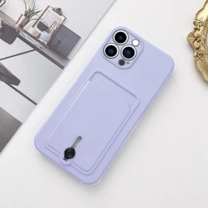 Apple iPhone 11 Pro Max Uyumlu Kılıf Zebana Kartlıklı Sweet Yumuşak Silikon Kılıf Lila