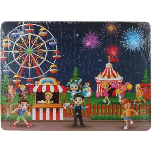 80 Parça  Çocuk Puzzle Lunapark