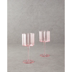 English Home Flor Pura Cam 2'li Kadeh Pembe