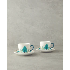 English Home Love Jungle New Bone China 4 Parça 2 Kişilik  Fincan Takımı Yeşil
