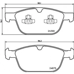 Ön Balata Volvo XC60 D3 2008-2017 D4 12-17 D5 08-15 T5 2010-1207 T6 2008-2017 156 18051