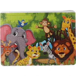 80 Parça  Çocuk Puzzle Hayvanlar Alemi