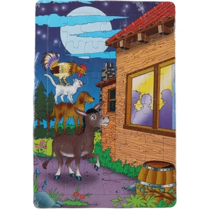 36 Parça  Çocuk Puzzle Meraklı Hayvanlar