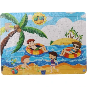 80 Parça  Çocuk Puzzle Neşeli Çocuklar