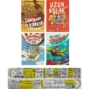 Dünyanın En Korkak Hayvanı - Uzun Kulak - Dinozorumun Saklandığı Yer - Bu Kadar Tantana Yeter 4 Kitap - Mert Arık