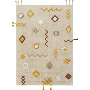 Cool Halı Cool Cotton Ccn 12 Multy Xw Makinede Yıkanabilir Kaymaz Tabanlı Naturel Pamuk Dokuma Bebek Halısı
