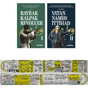 Bayrak Kalpak Revolver 1 - Vatan Namus İttihad - Hakan Boz 2'li Set + Matematik Öğreten Ayraç