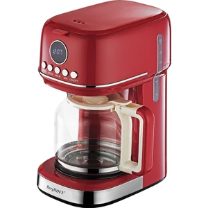 Gem Retro 15 Bardak Kırmızı Filtre Kahve Makinesi