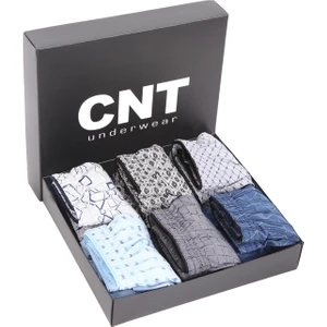 Erkek Boxer Likralı 6'lı Premium Paket