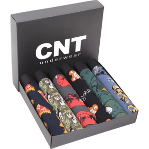 Erkek Boxer Likralı 6'lı Premium Paket