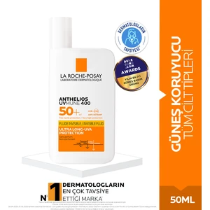 Anthelios Uvmune 400 Spf 50+ Güneş Kremi 50 ml - Tüm Cilt Tipleri İçin