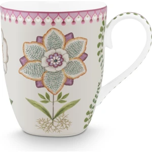 Pip Studio Lily & Lotus Mor Porselen Kupa 350 ml