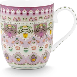 Pip Studio Lily & Lotus Mor Porselen Kupa 145 ml
