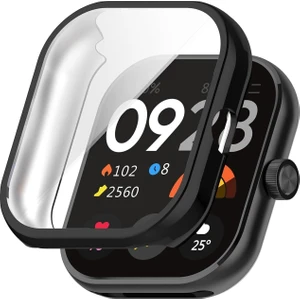 Redmi Watch 4 Uyumlu Kasa ve Ekran Koruyucu 360 Tam Koruma Silikon Kılıf