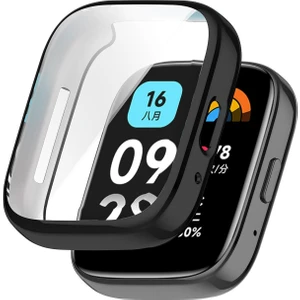 Redmi Watch 3 Active Uyumlu Kasa ve Ekran Koruyucu 360 Tam Koruma Silikon Kılıf