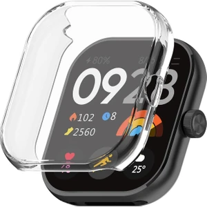 Redmi Watch 4 Uyumlu Kasa ve Ekran Koruyucu 360 Tam Koruma Silikon Kılıf