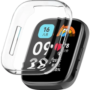 Redmi Watch 3 Active Uyumlu Kasa ve Ekran Koruyucu 360 Tam Koruma Silikon Kılıf