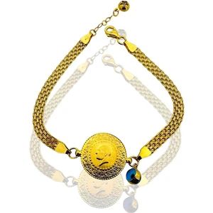 Trend Viyana Zincir 22 Ayar Çeyrek Altınlı Altın Bileklik