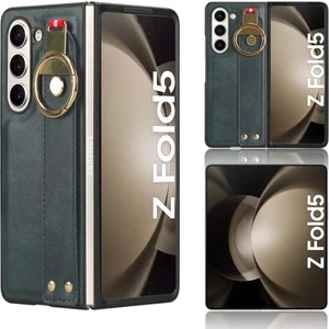 SZY Market Samsung Galaxy Z Için Kılıf Fold 5 Uyumluluk Bilek Kayışı Kolaylık Pu (Yurt Dışından)