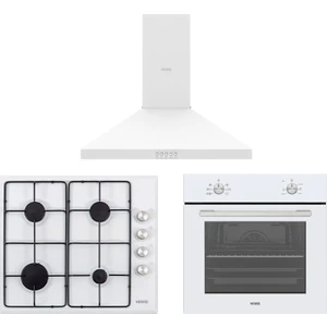 Beyaz Lezzet Ankastre Set ( AD-60030 B + AF-4661 Yb+ AO-6004 Yb-Dg )