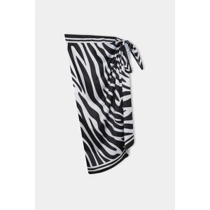 Kadın Zebra Desenli Uzun Pareo C6080AX24SM