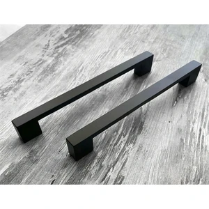 Burgaz Kulp Mat Siyah Tv Ünite Şifonyer Çekmece Mutfak Dolap Kapak Kulpu