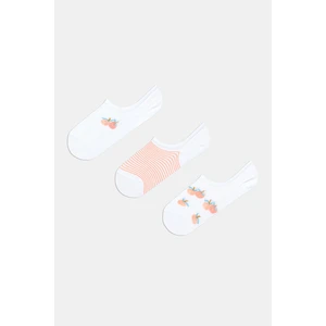 Peach 3lü Sneaker Çorap