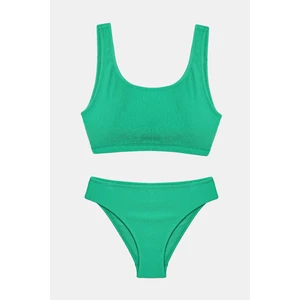 Genç Kız Greeny Basic Halter Bikini Takımı