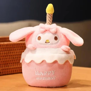 Sanrio My Melody Cinnamoroll Müzikli Peluş Oyuncak Kız Doğum Günü Hediyesi 20 cm