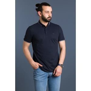 Zeki Özer Erkek Lacivert Basic Polo Yaka T-Shirt
