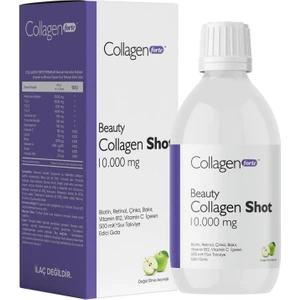 Collagen Forte Platinum 5 Tip Sıvı Kolajen (Collagen Shot) 500ML, Biotin, Vitamin B12, Vitamin C, Bakır, Retinol & Çinko