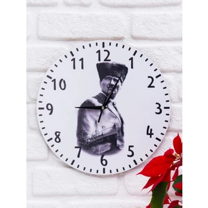 Deep Craft Dekoratif Ahşap Duvar Saati Salon,ofis,büro,ev Şık Tasarım-Atatürk2