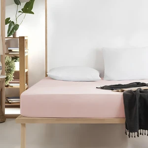 Soft Çift Kişilik Lastikli Çarşaf - Pudra - 160X200 cm