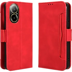 Manyi Mall Realme C67 4g Deri Cüzdan Kapak Manyetik Kapatma Için Kılıf Ayarlanabilir (Yurt Dışından)