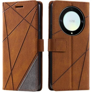 Manyi Mall Onur X9A 5g Manyetik Kart Tutucu Için Kılıf Kickstand Cüzdan Flip Folio Pu (Yurt Dışından)