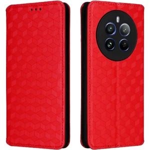 Manyi Mall Realme 12 Pro/12 Pro Artı 5g Kart Yuvaları Tutucu 3D Desen Pu (Yurt Dışından)