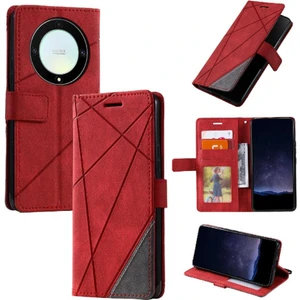 Manyi Mall Onur X9A 5g Manyetik Kart Tutucu Için Kılıf Kickstand Cüzdan Flip Folio Pu (Yurt Dışından)