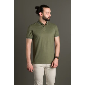 Zeki Özer Erkek Haki Basic Polo Yaka T-Shirt