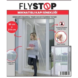 Fly Stop Mıknatıslı Kapı Sinekliği 90X210 cm Raptiyeli ve Cırtbantlıdır