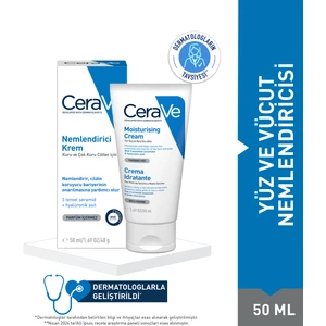 Cerave Nemlendici Krem Kuru Ciltler Seramid ve Hyalüronik Asit İçerikli 50 ml