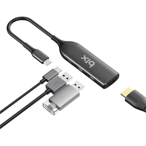 BX03HB MAX 4in1 Type-C Hub 4K@30Hz HDCP HDMI, PD Port, 2x USB, Macbook Uyumlu Çoklayıcı Adaptör