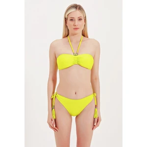 Global Boncuk Detaylı Straplez Bikini