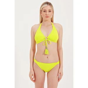Global Önü Büzgülü Bikini Üst