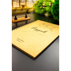 Four Kids Hediyelik - A5 Notebook Seyahat Günlüğü Macera Defteri Kraft Kapak