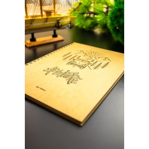 Four Kids Hediyelik - A5 Notebook Seyahat Günlüğü Macera Defteri Kraft Kapak