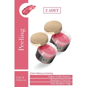 Selin Beauty Çilek - Hibiscus El ve Vücut Peeling 2'li Set