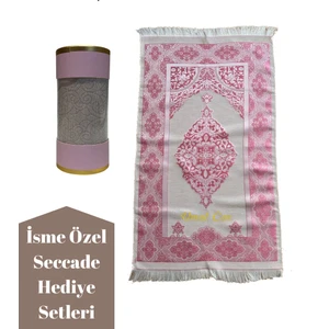 Miracle Gifts Isme Özel Lüks Seccade Hediye Seti