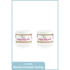 The Touch Doğal İçerikli El ve Ayak Peeling Scrub 2×250 ml – Ölü Derileri Temizleyen Manikür ve Pedikür Bakım Ürünü