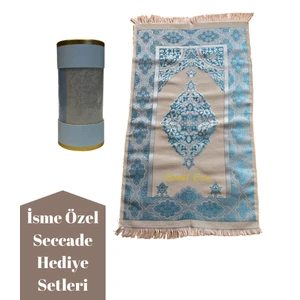 Miracle Gifts Isme Özel Lüks Seccade Hediye Seti