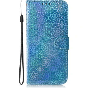 MY Boutique1 Samsung Galaxy S23 Fe Kart Yuvası Glitter Renkli Premium Pu Kılıf (Yurt Dışından)